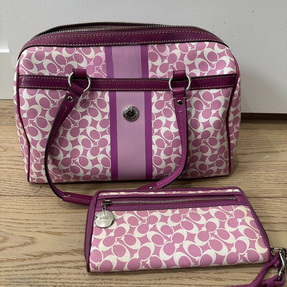 Coach Chelsea Heritage Satchel & Wallet